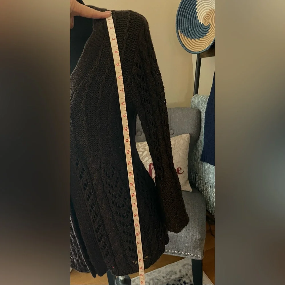 Tweeds Loose Knit 3/4 sleeve Cardigan - Picture 8 of 10